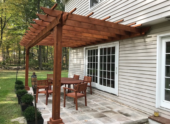 Cedar Pergola Kits | Wall Mounted 