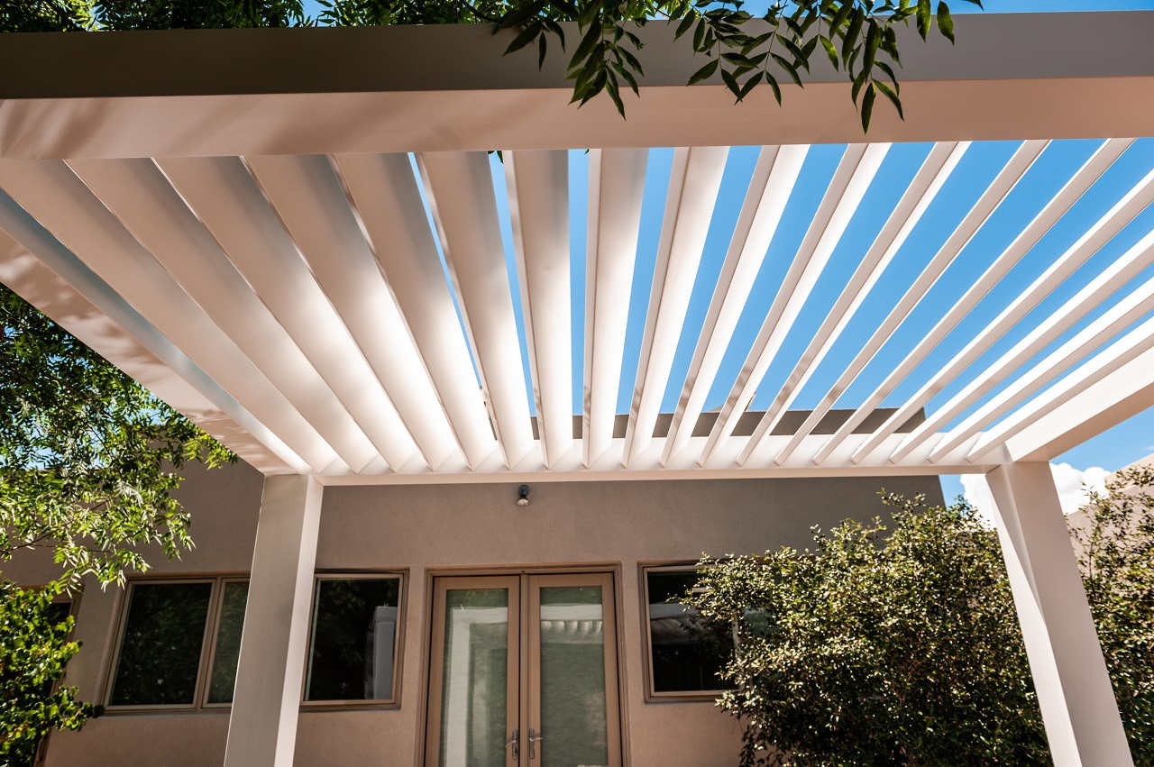 louvered pergola