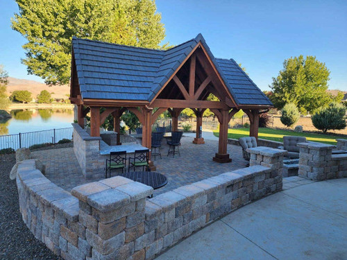 16x24 Triple Gable Grand Cedar Pavilion, Dayton, NV
