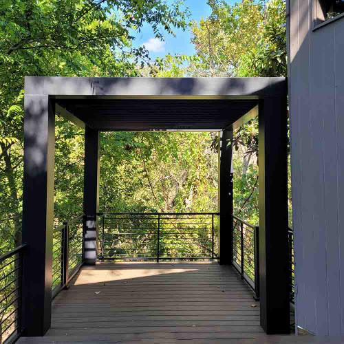 9x10 Modern Fiberglass Pergola, Houston, Texas