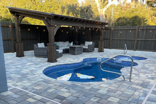 10x20 Cedar Lean-To Pavilion, Ocala, Florida