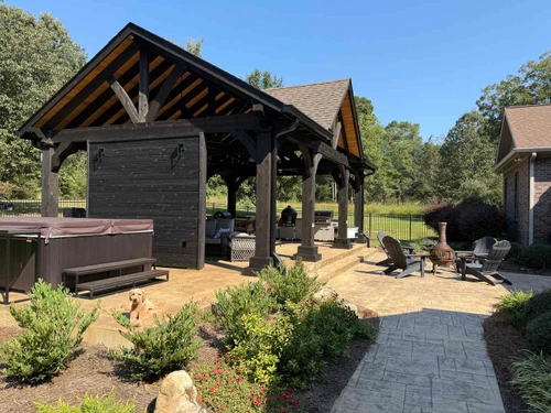 20x30 Triple Gable Grand Cedar Pavilion, Starkville, MS