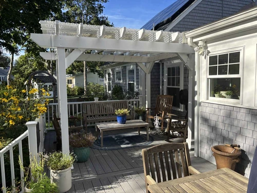 8x10 Classic Vinyl Pergola, Dartmouth, Massachusetts