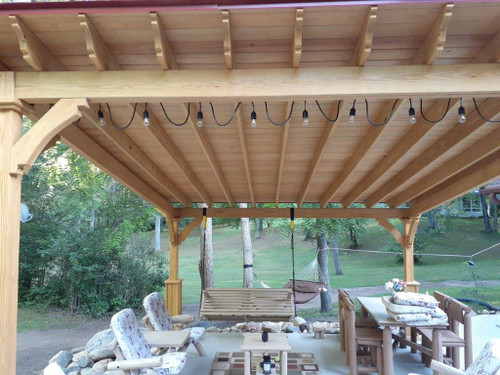 Lean-To Style Pavilion - PergolaKitsUSA.com