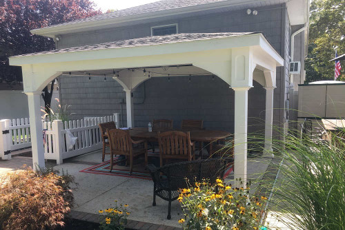 12x14 Vinyl Trad'l Roof Pavilion Kit, Massapequa, NY