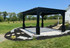 14x16 Serenity Pergola in Black Vinyl Alto, Michigan