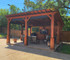 16x20 Cedar Lean to with Privacy Wall, Waco, Texas