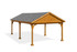 27 x 13 pressure treated pine pavilion, closed gable, 6 posts 27 x 13 pressure treated pine pavilion, closed gable, 6 posts
