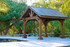 14x14 Grand Cedar Pavilion, Rough Sawn Western Red Cedar, Walnut Stain, Thousand Oaks, CA.  This model, like all our models, is available in any size, shipped to you as a ready to assemble kit. 14x14 Grand Cedar Pavilion, Rough Sawn Western Red Cedar, Walnut Stain, Thousand Oaks, CA.  This model, like all our models, is available in any size, shipped to you as a ready to assemble kit.