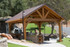 40 year metal panel roof, Burgandy Color option. Northern California wood pavilion kit. 40 year metal panel roof, Burgandy Color option. Northern California wood pavilion kit.