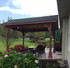 12x14 Cedar Pavilion / 9ft posts / Mahogany Stain / Western Red Cedar / Victor, NY