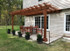 8x16 Classic Pergola Kit (flush wall mounted) / 2x6 rafters flush mounted to ledger board / Rustic Cedar Stain / Weston, CT