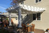 10x13 composite fiberglass pergola kit / Wall-mounted / Retractable fabric Infinity Canopy Pfifertex™ Stucco Color / Massapequa, NY.