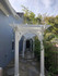 4x40 pergola painted white
