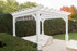 10x12 Serenity Vinyl Pergola with retractable fabric canopy, Glenview, Illinois