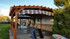 14x22 Arched Cedar Pergola Kit with unique pattern canopy, Brighton, CO
