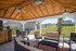 16x24 Vinyl Pavilion Trad'l Roof, bar, sofa, and fans, Myrtle Beach, SC