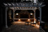10x12 Classic Vinyl Pergola Kit, Nightime scene, Lexington, SC