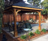 11x15 Traditional (Hip) Roof Cedar Pavilion Kit, Davis, CA