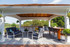 14x16 White Vinyl Traditional (Hip) Roof Pavilion, Gorgeous Uutdoor Kitchen, Arched Headers, Dental moldings, 8"x8" posts