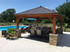 14x18 Cedar Traditional Roof Poolside Pavilion, Mukwonago, Wisconsin