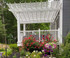 14x16 Wall Mounted Fiberglass Pergola Kit, Wilmington, MA