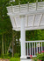 Tapered Round Column with Tuscan Base and Cap on Fiberglass Pergola,  Wilmington, MA