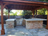 Outdoor Kitchen Under a Hip Roof Cedar Pavilion, Folsom, CA