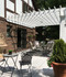17x14 Wall Mounted Structural Fiberglass Pergola Kit, Prospect Heights, Illinois