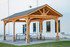 12x20 Gable Roofed Pressure Treated Pine Pavilion Kit, Battleboro, North Carolina