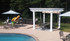 12x12 Fiberglass Pergola Kit with Retractable Canopy, Merrimac, Massachusetts