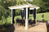 Highland Pergola Kit, white paint option, 36" tall post base trim Highland Pergola Kit, white paint option, 36" tall post base trim