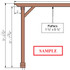 Sample set of pergola drawings