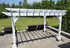 8x12 Freestanding Classic White Vinyl Pergola in Highland, NY 8x12 Freestanding Classic White Vinyl Pergola in Highland, NY