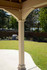 Traditional Hip Roof Pavilion Vinyl Post Close Up