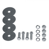 64-73 Ford Mustang Sicherheitsgurt - Zweipunktgurt - Aqua - Tri-Bar Running Pony - Paar