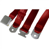 64-73 Ford Mustang Sicherheitsgurt - Zweipunktgurt - Hellrot