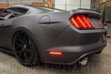 15-23 Ford Mustang Set Seitenmarkierungsleuchten - Hinten LED EU-Modell Schwarz Hinten Links und Rechts