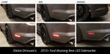 15-23 Ford Mustang Set Seitenmarkierungsleuchten - Hinten LED EU-Modell Schwarz Hinten Links und Rechts