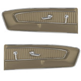64-66 Ford Mustang Set Türverkleidung - Pony - Parchment Links und Rechts