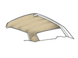 64-68 Ford Mustang (Hardtop) Dachhimmel - Parchment