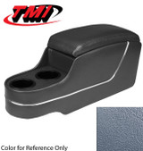 65-67 Ford Mustang Mittelkonsole - Deluxe Pony Style - Hell Blau - mit original Konsole