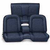 64-65 Ford Mustang (Hardtop) Sitzbezüge - Standard - Bench Seat - Blau - Vorne und hinten