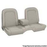 64-65 Ford Mustang (Convertible) Sitzbezüge - Standard - Bench Seat - Weiß - Vorne und hinten