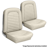 64-65 Ford Mustang Sitzbezüge - Standard - Weiß - Vorne