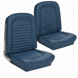 64-65 Ford Mustang Sitzbezüge - Standard - Blau - Vorne