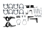 64-66 Ford Mustang (260, 289) Komplettset Auspuffhalterung - Zweiflutig - 2 1/4 "