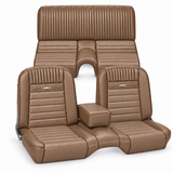65-66 Ford Mustang (Fastback) Sitzbezüge - Deluxe Pony - Bench Seat - Palomino- Vorne und hinten