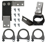 64-66 Ford Mustang (170, 200) Komplettset Auspuffhalterung - Einflutig