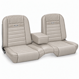 64-66 Ford Mustang Sitzbezüge - Deluxe Pony - Bench Seat - Weiß - Vorne